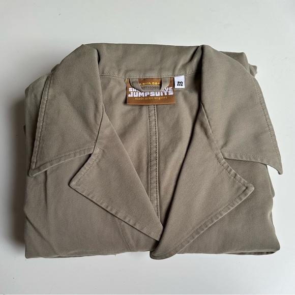 TRADE Big Bud Press Short Sleeve Jumpsuit - Khaki Grey - Picture 2 of 3